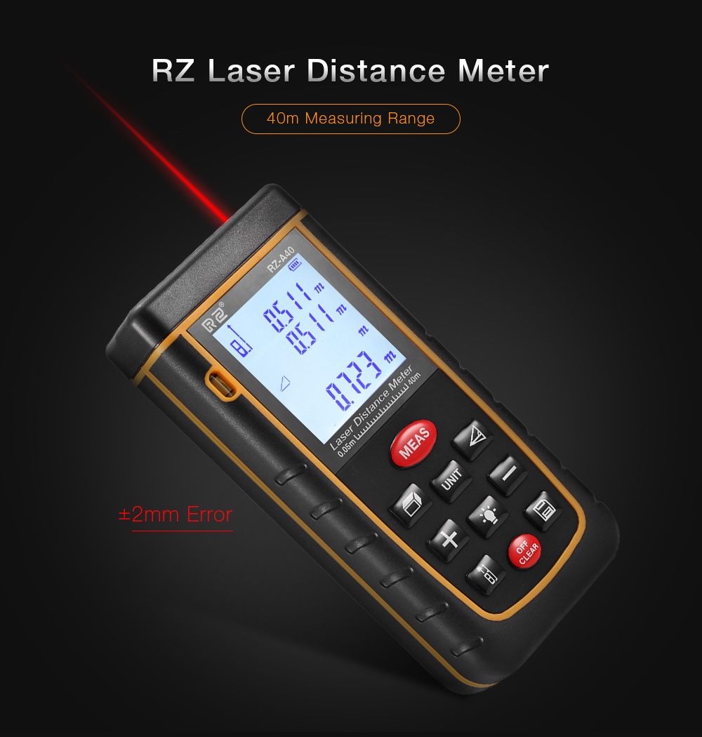 Laser Distance Meter (40 m) “RZ” Model RZ A40 Laser Distance Meter (40 m) “RZ” Model RZ A40